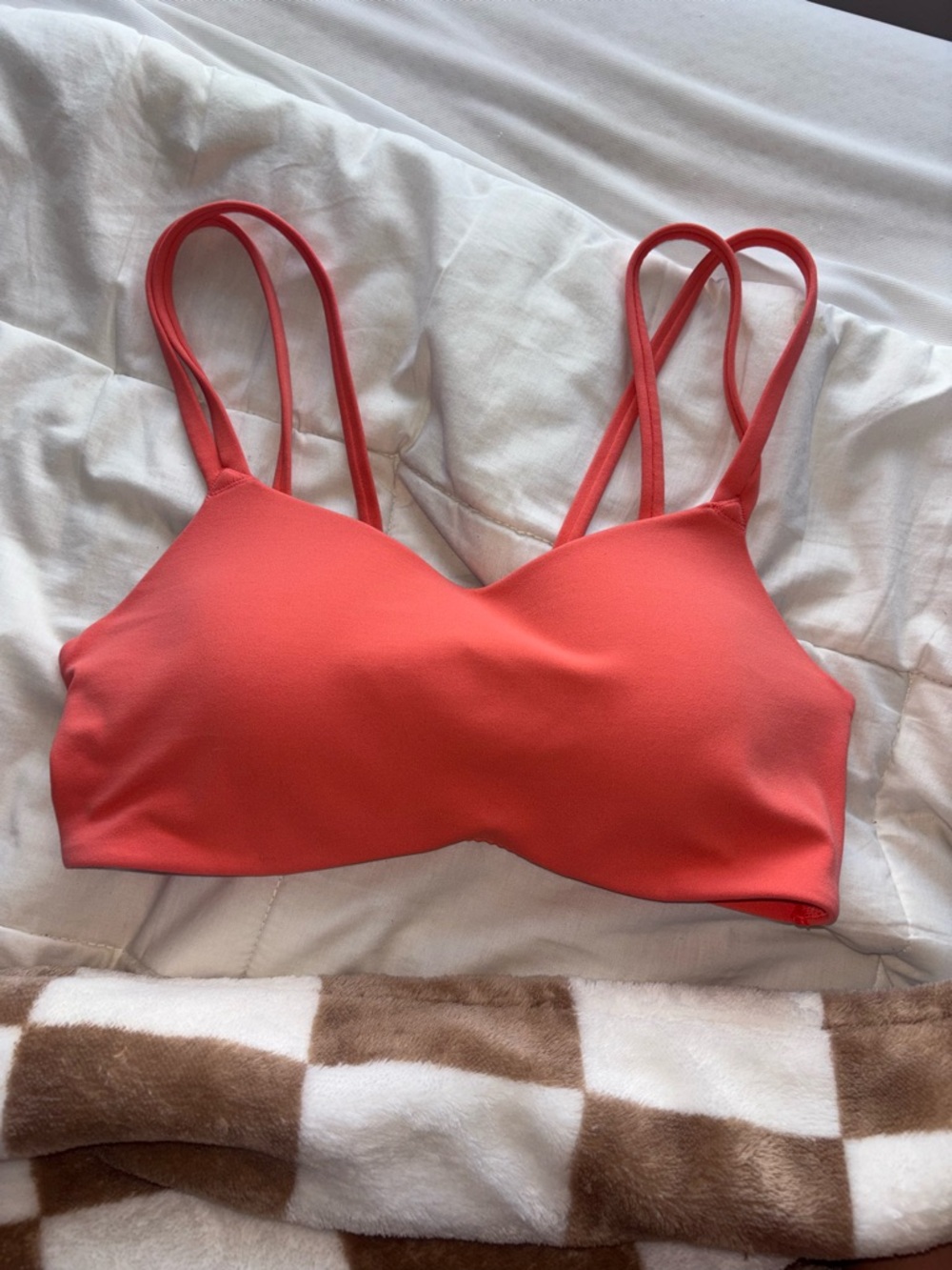 Nike Coral Double-Strap Sports Bralette
